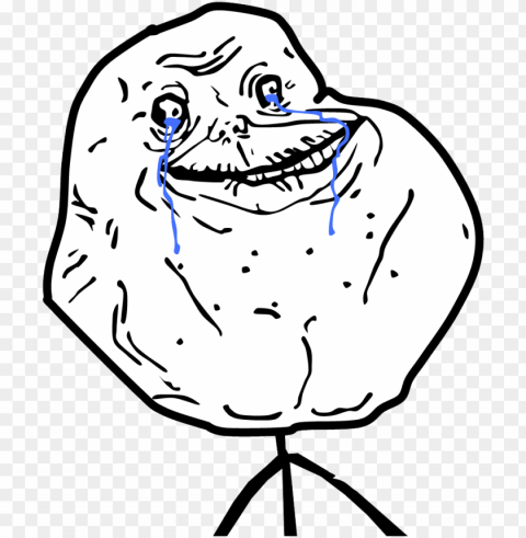 memes trollface caras - forever alone guy PNG graphics