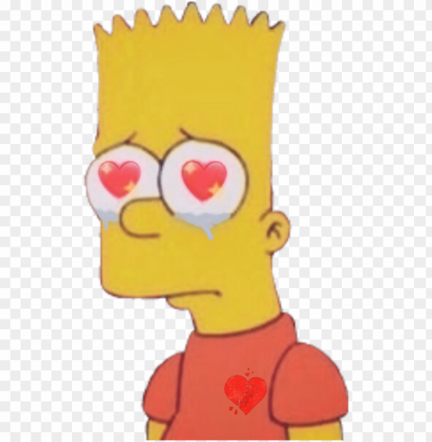 Memezasf Bart Supreme Simpsons Thesimpsons Bartsimpson - Bart Simpson Love Edits PNG Photo