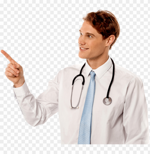 men pointing left - doctor images hd PNG Image with Isolated Graphic Element