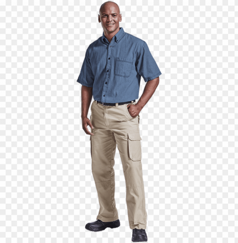 mens denim shirt short sleeve lo-den - shirt PNG images without watermarks