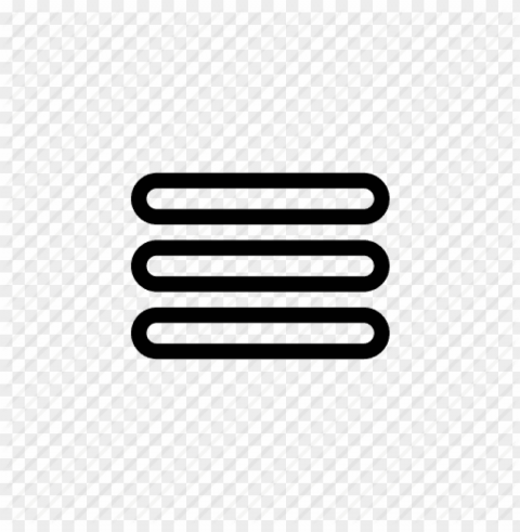 menu icon 3 lines Transparent PNG Graphic with Isolated Object