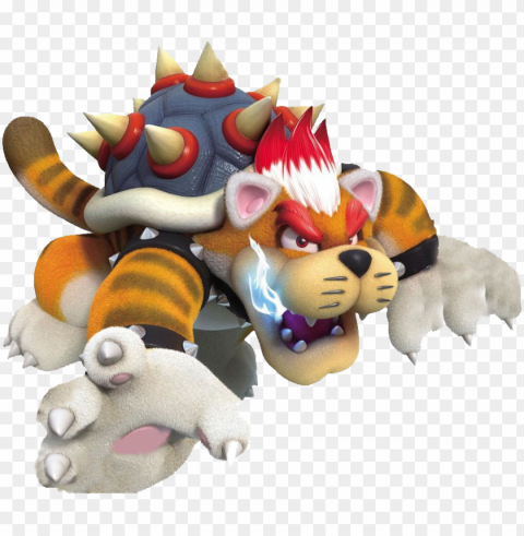 Meowser Cat Bowser - Super Mario 3d World Meowser Free PNG Images With Clear Backdrop