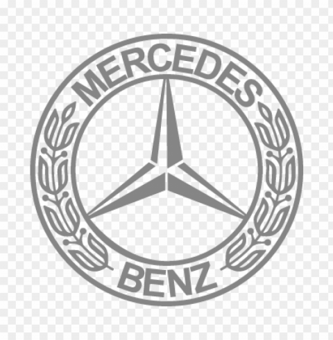 mercedes-benz auto eps vector logo free ClearCut Background PNG Isolated Element