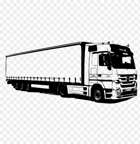 mercedes benz outline truck black and white Transparent PNG images bundle PNG transparent with Clear Background ID dc3ea5fb