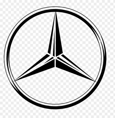 Mercedes Logo Free Transparent Background Isolated PNG Art