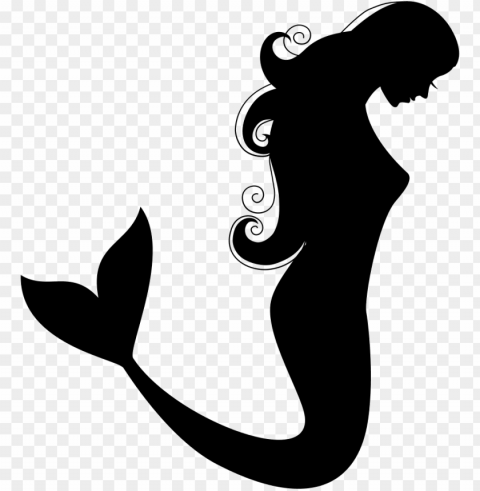 mermaid side view silhouette - mermaid silhouette transparent background Free PNG images with alpha channel compilation