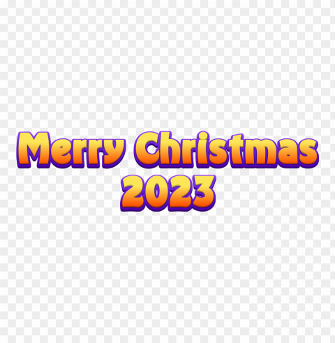 merry christmas 2023 yellow and orange 3d text effect PNG images for mockups