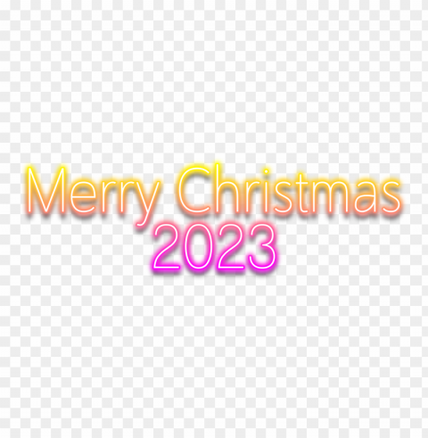 merry christmas 2023 yellow and pink neon text effect PNG images for personal projects - Image ID 0562e8df