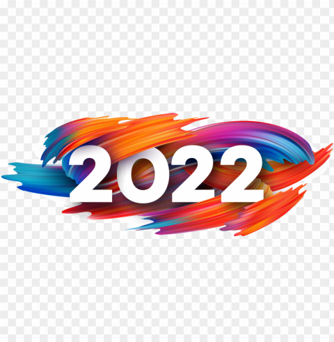 Happy New Year 2022 Isolated Icon On Transparent Background PNG