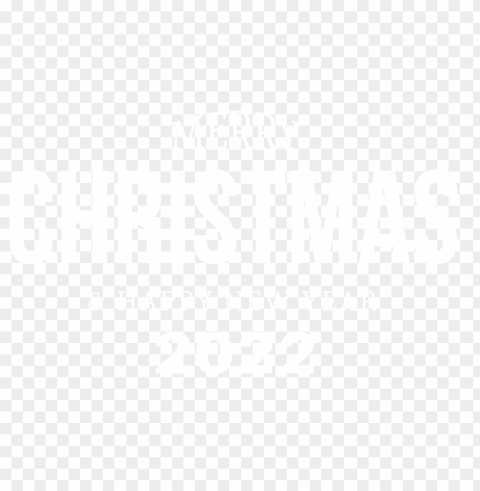 merry Christmas happy new year 2022 white color Isolated Illustration in Transparent PNG