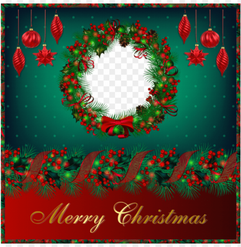 merry christmas photo frame circle Transparent PNG pictures complete compilation
