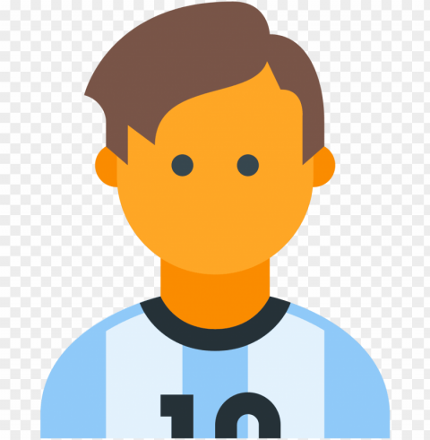 messi icon PNG Image Isolated with Clear Transparency