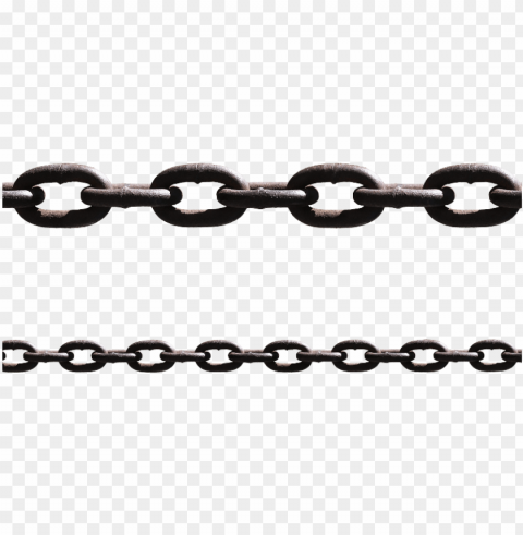 metal chain seamless and free - iron chain Isolated Subject with Transparent PNG