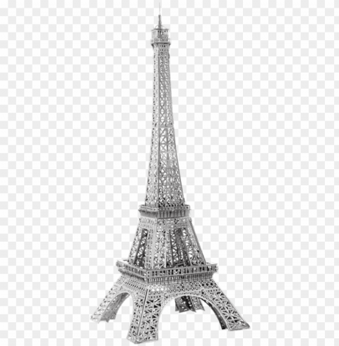 metal earth architecture - iconx eiffel tower metal model kit Isolated Item with Transparent PNG Background