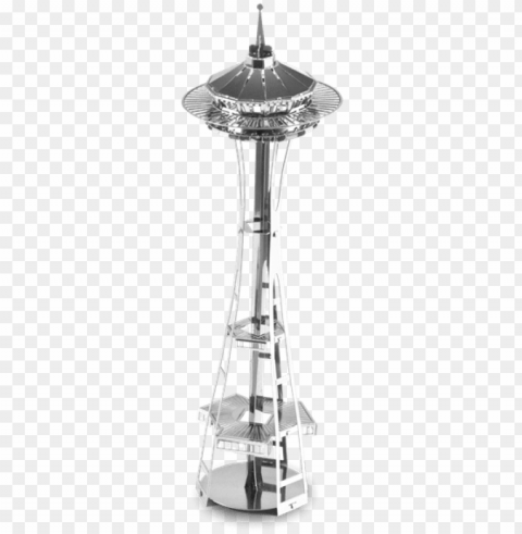 metal earth architecture - metal earth 3d seattle space needle model Isolated Element on HighQuality Transparent PNG