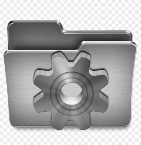 metal gray cog gear folder icon Transparent PNG images collection PNG transparent with Clear Background ID c9bb40ab