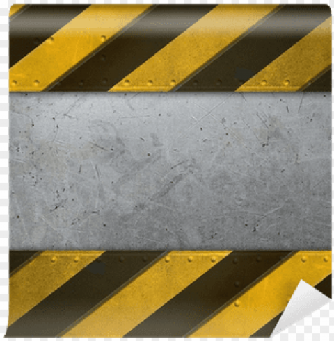 metal plate with caution stripes wall mural pixers - metal PNG photo without watermark