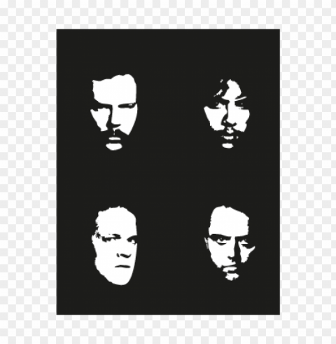 metallica faces vector free download Clear PNG image