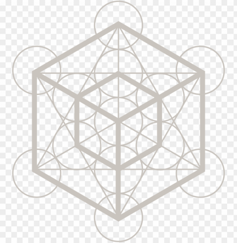 metatron's cube metatron's cube - tesseract cube vector PNG for design