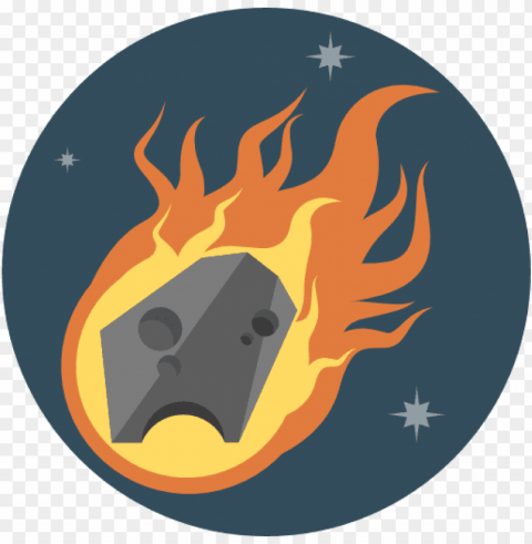 meteorite PNG for digital design