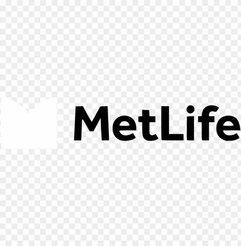 Metlife Logo Black And White - Metlife Inc Logo PNG With Isolated Object