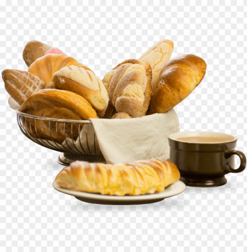 mexican bread - bread and coffee PNG images with alpha transparency selection