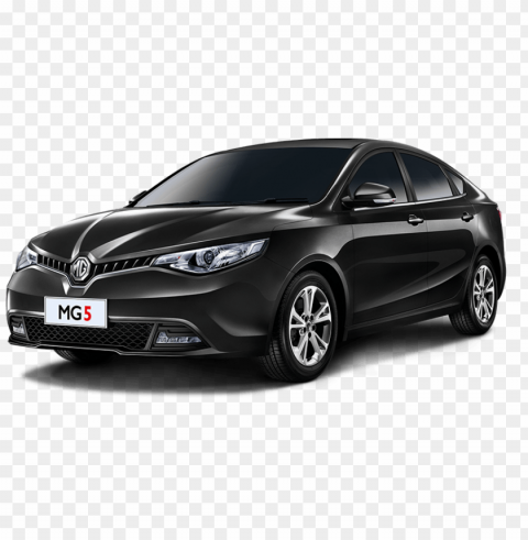 mg5 black car 2020 Transparent PNG Isolated Object