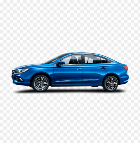 mg5 blue car Transparent PNG Object Isolation