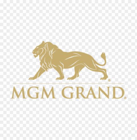 mgm grand lion vector logo download free PNG transparent artwork