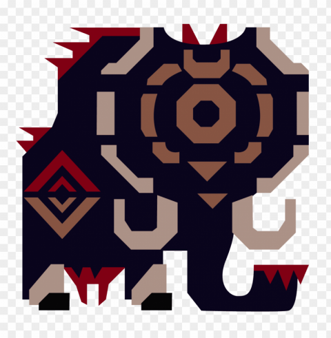 mhx gamuto icon monster hunter art video games logo - monster hunter gammoth icon HighQuality Transparent PNG Isolated Artwork