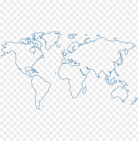 mi world map outline - world map coloring page Isolated Icon with Clear Background PNG