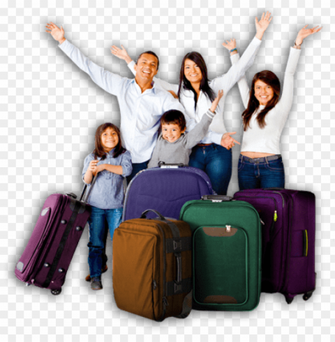 miami airport shuttle transportationport of miami - family in a suit case PNG images with transparent space