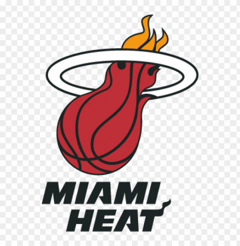 miami heat logo vector PNG Graphic Isolated on Clear Background Detail