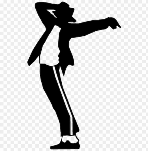 michael jackson dancing silhouette PNG Graphic Isolated with Transparency