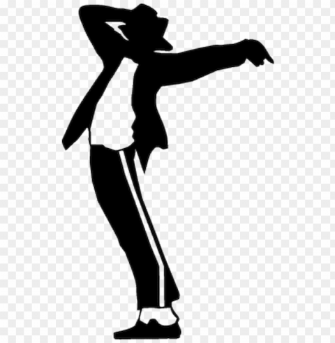 Michael Jackson Dancing Silhouette PNG Graphic Isolated With Transparency