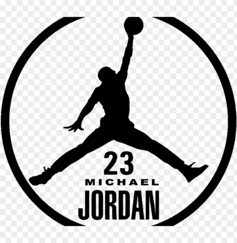 michael jordan silhouette sticker silhouette michael - michael jordan logo Isolated Object on Transparent PNG