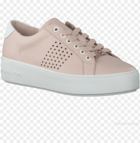 michael kors poppy lace up soft pink sneaker roze High-resolution transparent PNG images