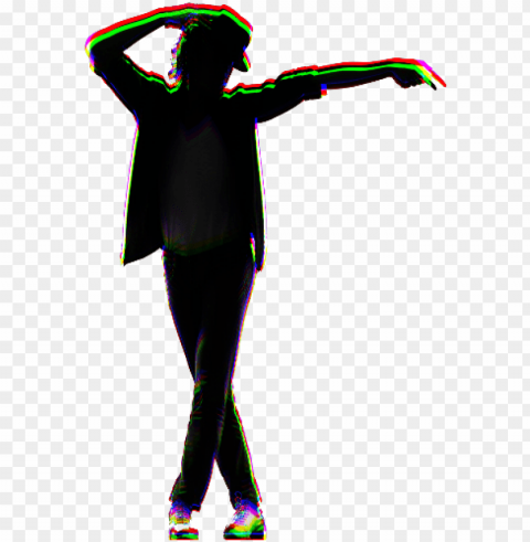 michaeljackson silhouette glitch ftestickers - michael jackson black suit PNG images for websites
