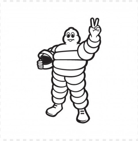 michelin tires logo vector Isolated Artwork with Clear Background in PNG
