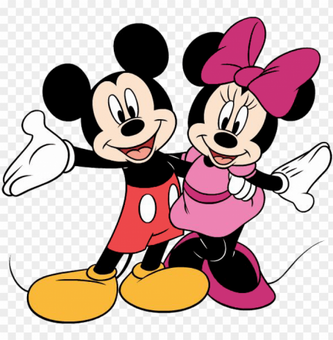 mickey and minnie mouse - mickey and minnie PNG Isolated Design Element with Clarity