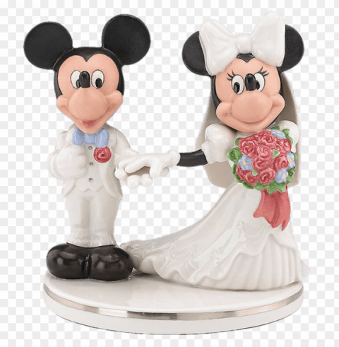 mickey and minnie wedding figurines cake topper PNG files with clear background collection
