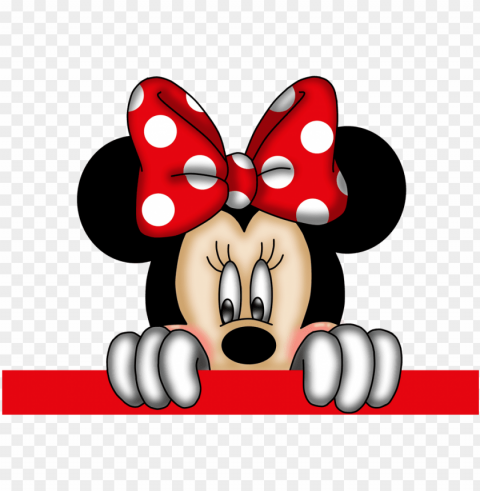 Mickey E Minnie - Minnie Mouse Red Isolated Design Element In Transparent PNG