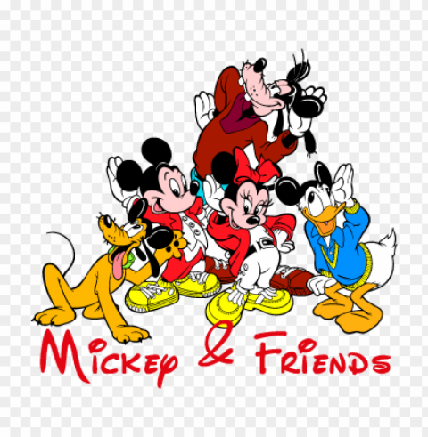 mickey & friends vector logo free Transparent PNG Isolated Subject Matter