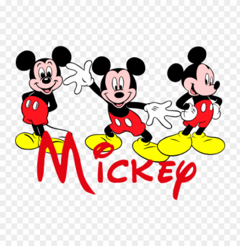 mickey mouse 3 vector logo free download Clear background PNG clip arts