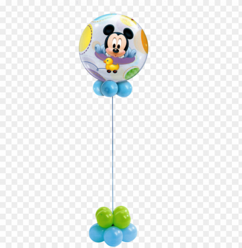 mickey mouse baby bubble - 22 single bubble baby mickey - mylar balloons foil Isolated Character on HighResolution PNG