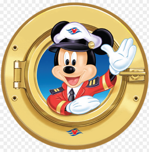 Mickey Mouse Clipart Captain - Mickey Mouse Clean Background Isolated PNG Character