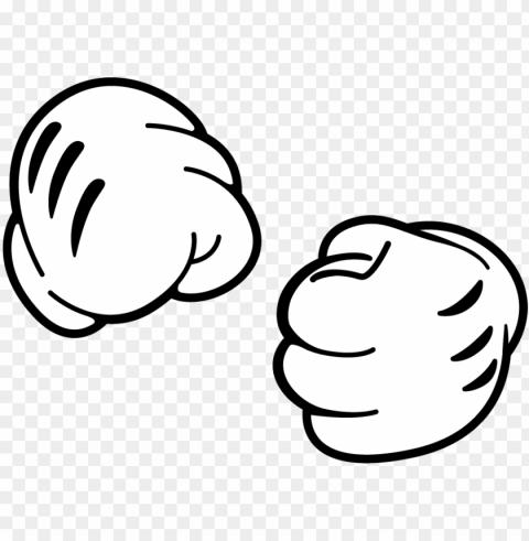 mickey mouse hands fist Transparent PNG images complete library
