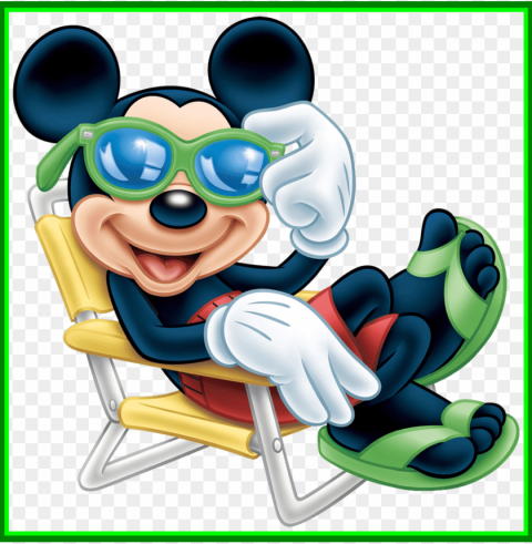 Mickey Mouse Summer Transparent Background PNG Artworks