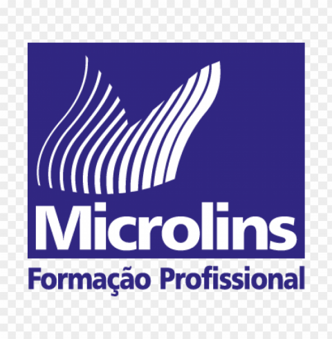 microlins formacao profissional vector logo Transparent PNG Isolated Graphic with Clarity