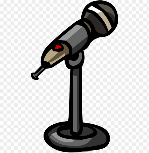microphone club penguin PNG Image with Transparent Isolated Design